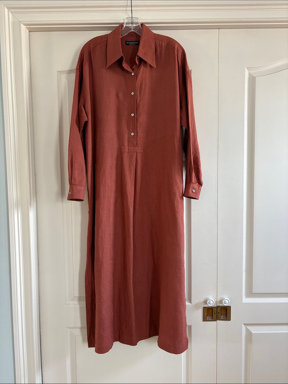 The J. Peterman Company Linen Maxi Dress Size Medium
